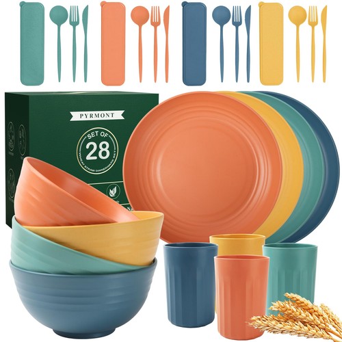 Wheat straw dinnerware - straw, sets