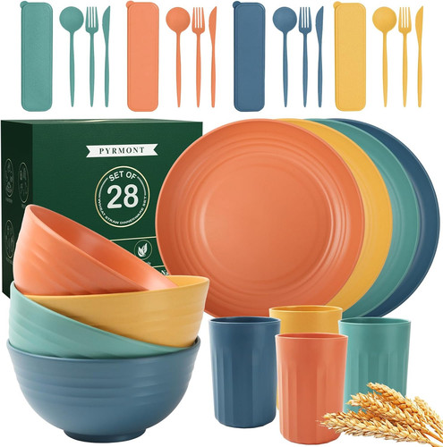 Wheat straw dinnerware sets - wheat,